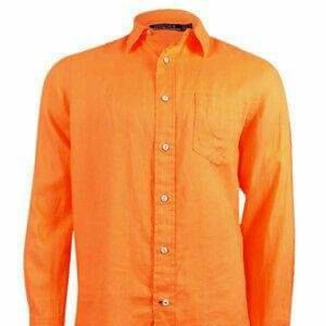 NAUTICA MEN 100% LINEN LONG SLEEVE SHIRT